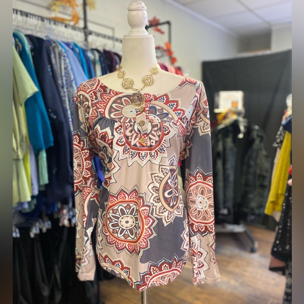 Floral Patterned Women's Top